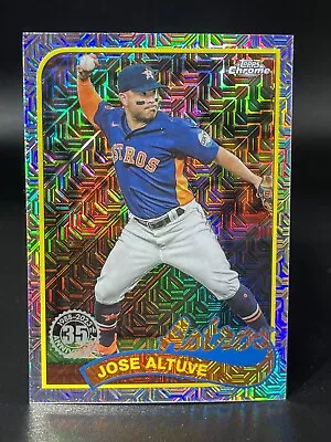 2024 Topps Series 1 JOSE ALTUVE Astros #74 Chrome 1989 Silver Mojo ~QTY~ • $2.49