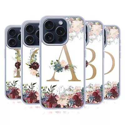NATURE MAGICK FLOWERS MONOGRAM FLORAL GOLD GEL CASE COMPATIBLE W/ IPHONE/MAGSAFE • $24.95