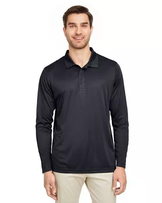 Team 365 TT51L Mens Long Sleeve UV Protection Performance Buttoned Polo Shirt • $18.80