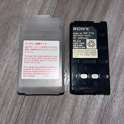 £9.90 • Buy Genuie Sony Video Camera Battery Pack NP-77H • 2000mAh • 6V • Ni-Cd Untested