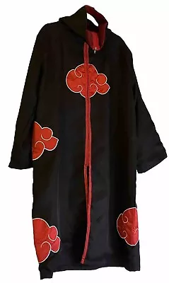 Anime Naruto Print Zip Through Hooded Cape Very Good Condition Size L. Cosplay. • £0.99