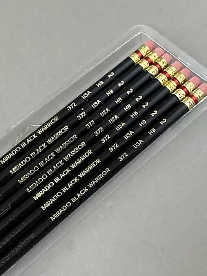 Vintage Mirado Black Warrior No. 372 HB No 2 Pencils NEW Unused USA Lot Of 7 • $6.50