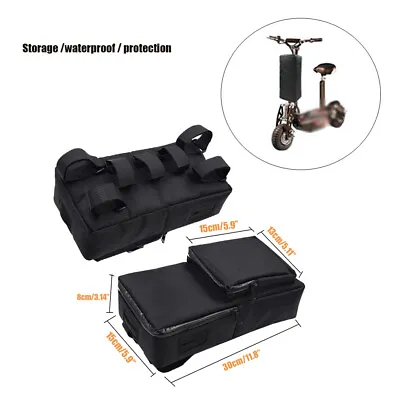 11.8  Electric Scooter Battery Bag Case Bicycle Front Ebike Waterproof Storage • $20.13