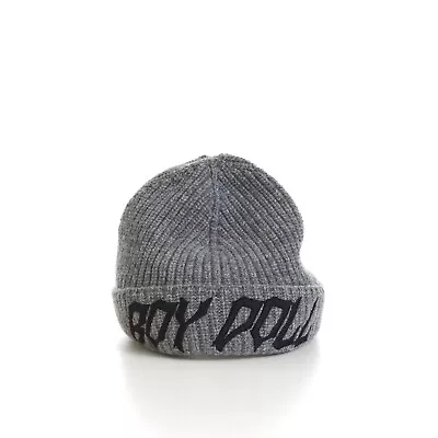 CELINE 395$ Medium Grey Beanie - “Boy Doll” Embroidery Ribbed Wool • $220