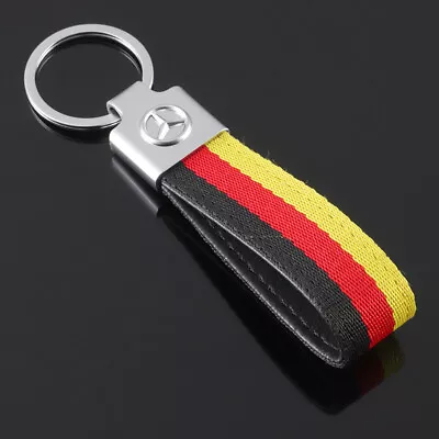 Metal+Nylon Keychain Keyring Car Logo Key Chain Key Ring Gift For Mercedes Benz • $9.99