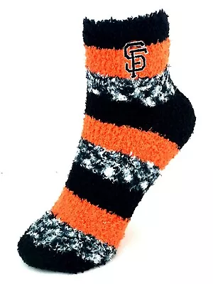 San Francisco Giants Orange & Black RMC Stripe Fuzzy Socks • $6.99