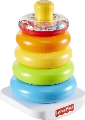 Kids Rock-A-Stack Classic Roly-Poly Ring Stacking Toy For Baby And Toddler • $13.08