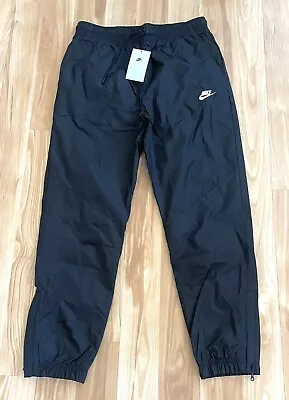$55 • Buy Nike Sportswear Windrunner Black Nylon Track Pants Men's Sz M CN8774-010 NWT