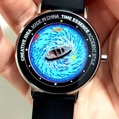 Unisex TIME ESSENCE Creative Boat B​eautiful Quartz Watch Surrounding The Fish • $45