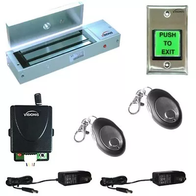 Door Buzzing System 1200lbs Magnetic Lock Wireless Kit With Multi-Entry • $157.41