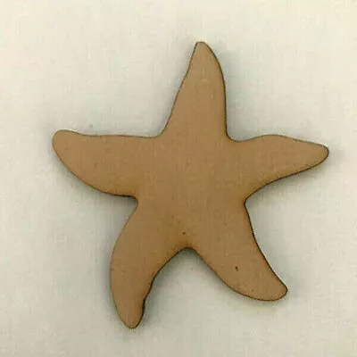 £2.25 • Buy Starfish MDF Craft Shape Sea Star Aquarium Wooden Blank Decoration Embellishment