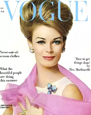 Vintage Vogue Magazine Cover Reproduction 17 X 12 Framing Print Wall Decor • $16.95