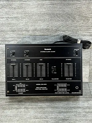Vtg Numark Studio Master Control Center Stereo Pre-amplifier Audio Mixer Dm-500 • $39.95