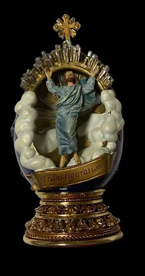 VINTAGE Faberge Egg The Transfiguration Life Of Christ The Franklin Mint Flaw • $23