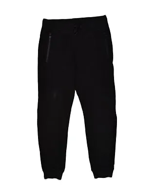 JACK WILLS Mens Graphic Tracksuit Trousers Joggers Medium Black Cotton AM81 • £15.04