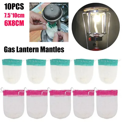 10Pcs S/L Lamp Mantles Single Head Coleman Lantern Gas Lantern Mantles! • £5.29