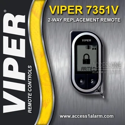 Viper 7351V 2-Way LCD Replacement Remote Control Transmitter Viper 5701 Or 5202V • $130.99