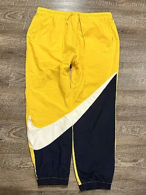 Vintage Nike Swoosh Windbreaker Jogger Pants Michigan Wolverines Color Way • $75