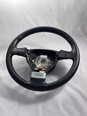 R LINE VW PASSAT B6 3C 2007 Black Leather Steering Wheel  3C8419091 • $259