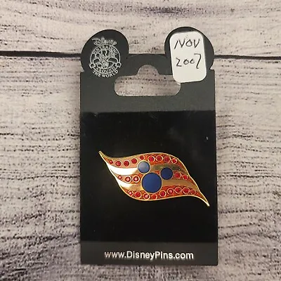 Disney Cruise Line DCL Logo With Blue Mickey Mouse Icon On Flag Pin Jeweled • $11.96