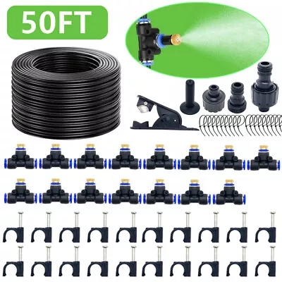 130FT Outdoor Patio Water Mister Mist Nozzle Misting Cooling System Fan Cooler • $5.50