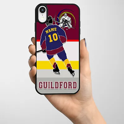 Guilford Ice Hockey IPhone Case Personalised Hard Phone Cover Mens Gift IH07 • £8.95