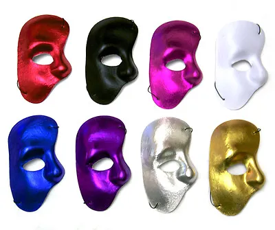 Phantom Of The Opera Venetian Masquerade Half Face Eye Mask Halloween Party  • £3.89