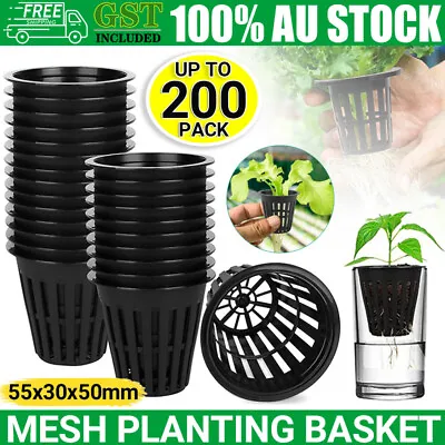 $10.42 • Buy 40-200x Mesh Pots Basket Plant Grow Net Cup Aeroponic Hydroponics Aquaponic Mesh