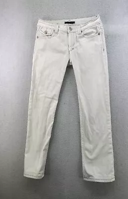 Vertigo Paris Womens Size 29 White Mid Rise Bootcut Jeans • $12.95