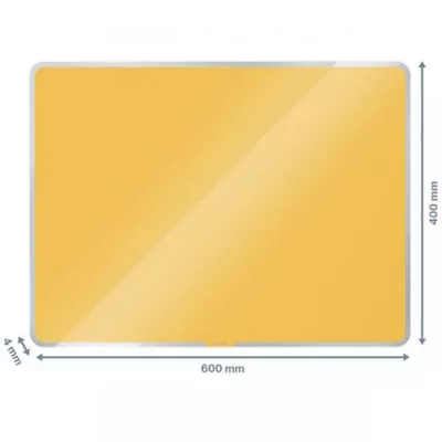 Leitz Cosy Magnetic Glass Whiteboard 60 X 40 Cm Warm Yellow • £46.20