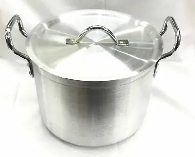 £179.99 • Buy New Casserole Aluminium Heavy Duty Cooking Pot Pan Lid Catering - Ground Base UK