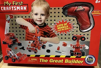 NIB My First Craftsman - The Great Builder Construction - 550 Pc Set • $39.99