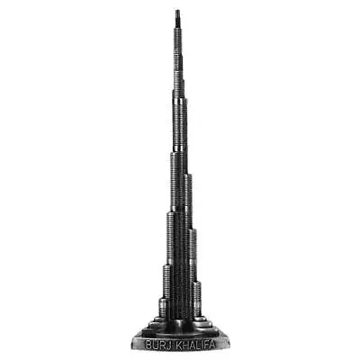 Burj Khalifa Tower Model Alloy Miniature Dubai Tower Model European Style Arts C • $14.12