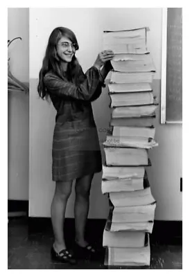 Margaret Hamilton With Handwritten Code For Apollo 11 Mission 4x6 Photo Reprint • $7.97