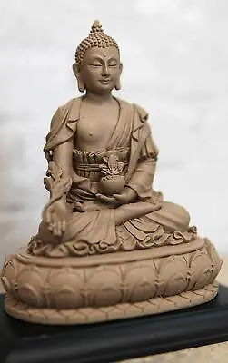 Feng Shui Zen Bohisattva Meditating Healing Medicine Buddha On Lotus Seat Statue • $31.99
