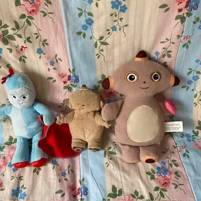 3 X In The Night Garden Soft Plush Toys Talking Iggle Piggle & 2 X Makka Pakka • £25