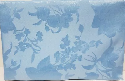 Fabric Tablecloth 60  X 84  Oblong DAMASK FLOWERS ON LIGHT BLUE SPRING DAYSNB • $17.99