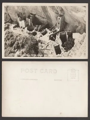 Old Colorado Real Photo Postcard – Mesa Verde – Square Tower Ruins • $3.99