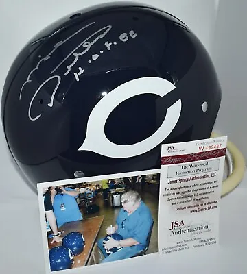 Mike Ditka Signed White One Bar Tb Full Siz Tk Helmet Chicago Bears Hof 1988 Jsa • $449.99