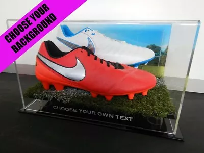 ✺New✺ Double Football Boot DISPLAY CASE NRL Rugby League Sports Memorabilia Lego • $164.99