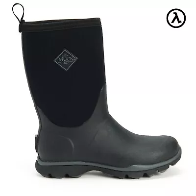 Muck Men's Arctic Excursion Mid Black Boots Aep000 - All Sizes - New • $129.95