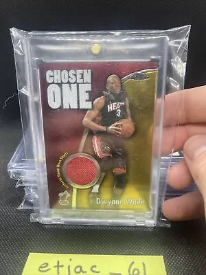 2006/07 Tops Chrome Chosen One Dwayne Wade Game Worn Shorts /400 Miami Heat • $25