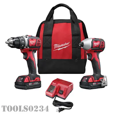 2691-22 Milwaukee M18 Cordless Li-Ion 2-Tool Combo Kit  W/Batteries & Charger • $229.99