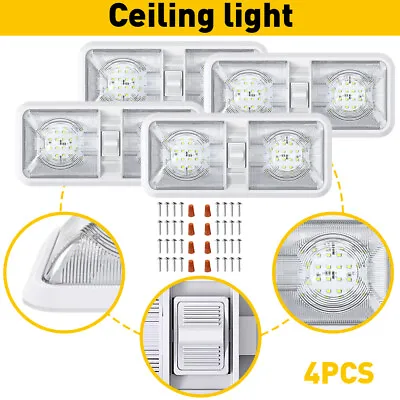 4 Pack 12V 48 LEDs RV Ceiling Dome Light RV Interior Lighting For Trailer Camper • $40.84