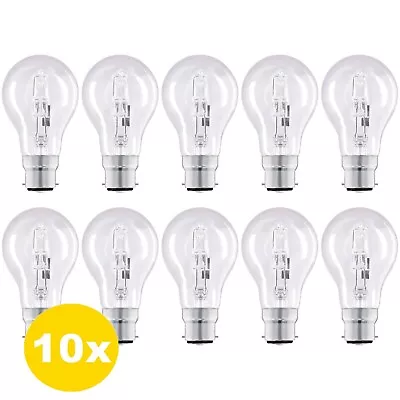 60w Watt Bayonet Light Bulbs B22 BC Cap Fit Classic Clear GLS Bulbs 10 Pack Uk • £9.99