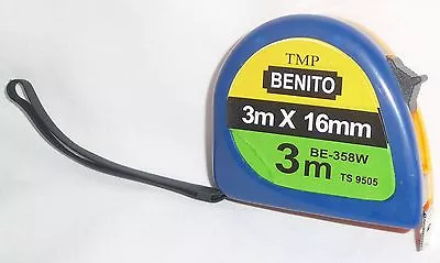 3m TAPE MEASURE Blue Front / Orange Back ~ New VERY CHEAP! 16mm Wide Metal • $15.95