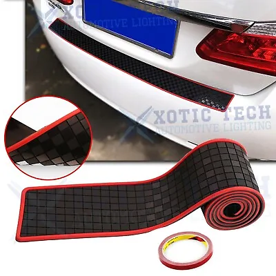 1x Car Trunk Sill Plate Bumper Guard Protector Rubber Pad Cover - Mosaic Style • $12.89