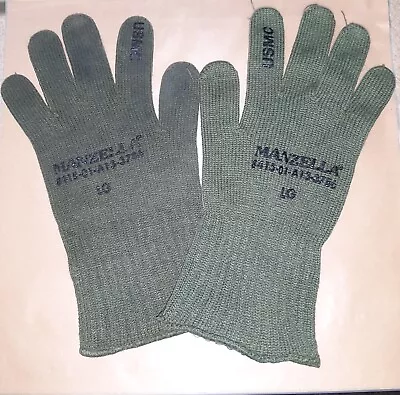 Manzella USMC Wool Glove Liners OD Green (L) • $6.99