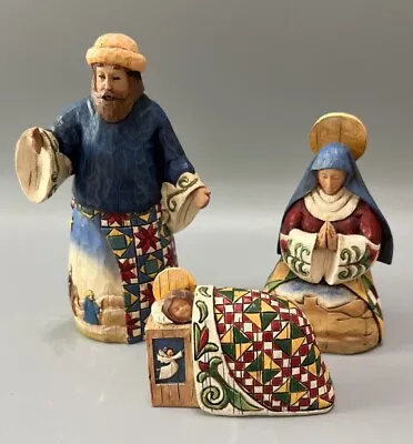 $24.99 • Buy Jim Shore Joy To The World The Lord Is Come Holy Christmas Nativity 3pc 113254