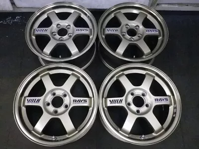 RAYS VOLK RACING TE37 15×7/7.5 PCD100 5 Holes +48 Hub 65 Bronze 4 Pieces Used • $1682.01